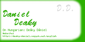 daniel deaky business card
